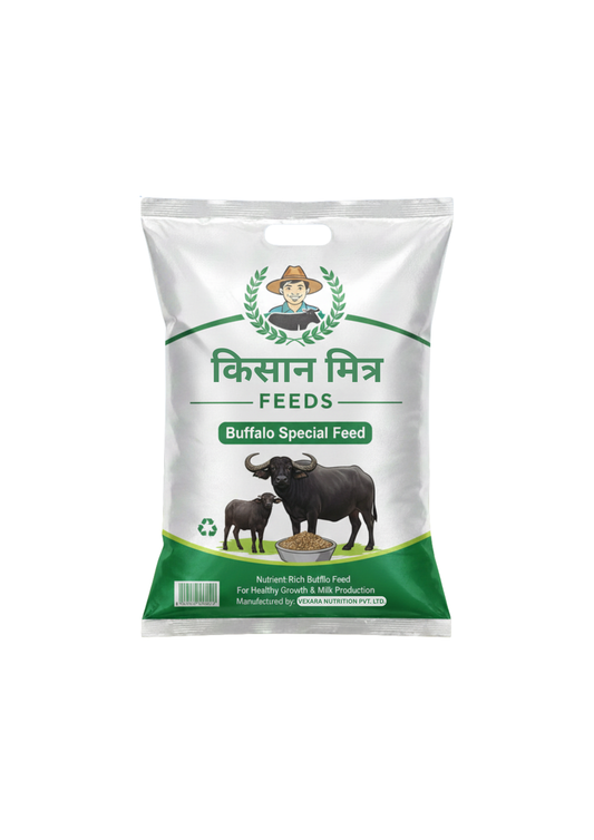 Kisan Mitra Buffalo Special Feed - 50kg High-Fat Professional Pack